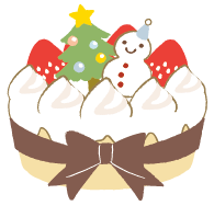 クリスマスケーキイラスト