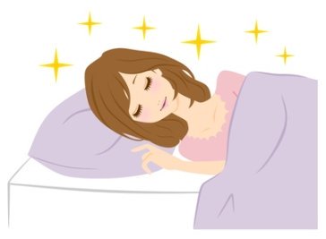 夜寝るイラスト