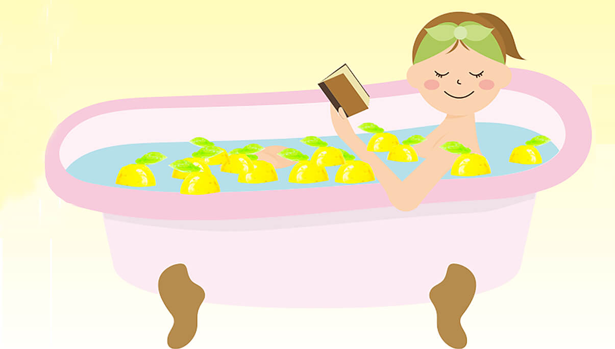 ゆず風呂イメージイラスト