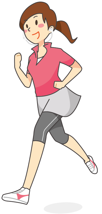 ランニングを頑張る女の子