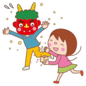 豆まきイラスト2