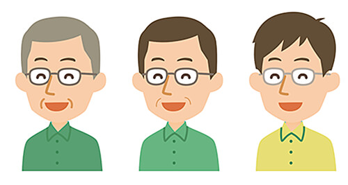 老けて見える3つの顔