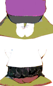 正座するときの足の形